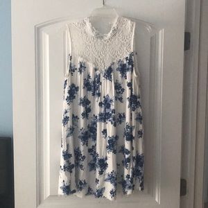 Altar’d State blue and white floral dress